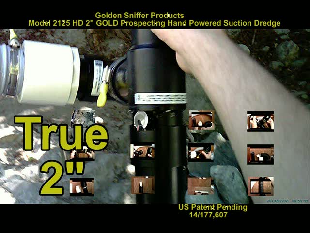 GOLD Hand Dredge Model 2125 HD DVD